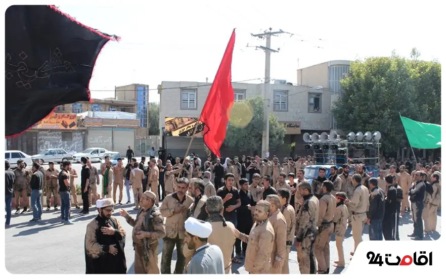 مراسم عزاداری در کوهدشت