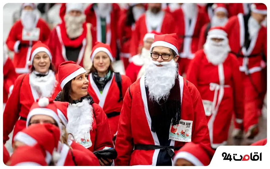 جشنواره Santa Shuffle bar crawl 