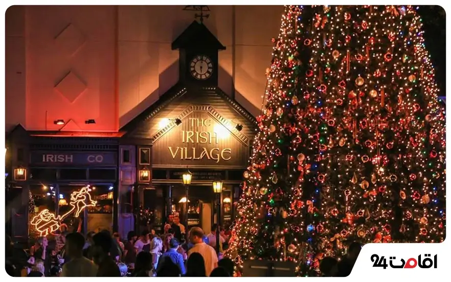 دهکده ایرلندی دبی در کریسمس