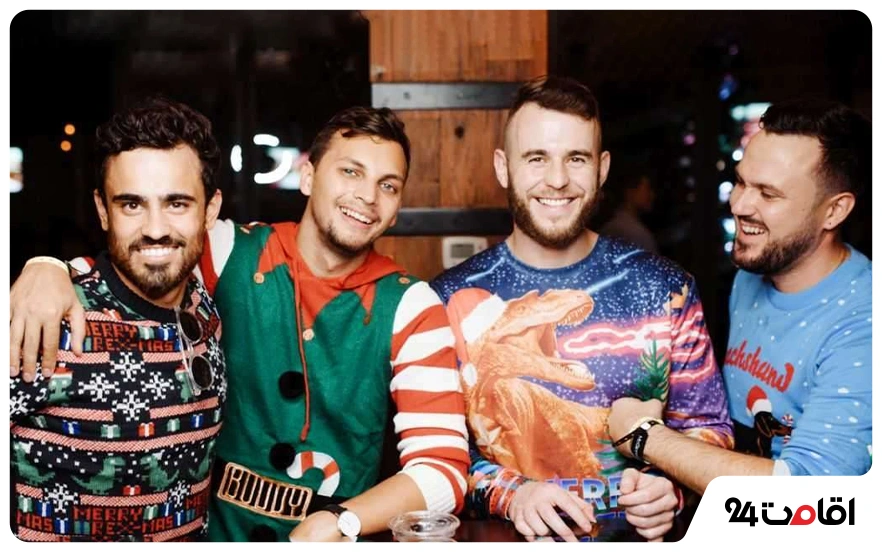 جشن پلیورهای کریسمس دبی