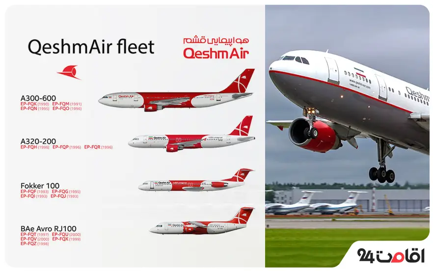 معرفی بهترین شرکت های هواپیمایی ایران برای تجربه سفری راحت 5 شرکت هواپیمایی قشم ایر