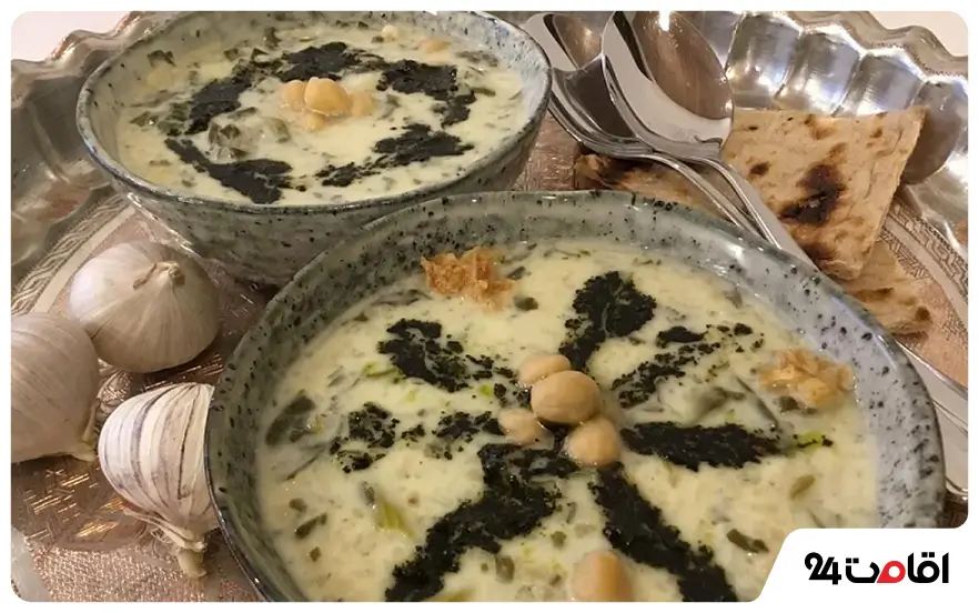 آش دوغ ماهنشان