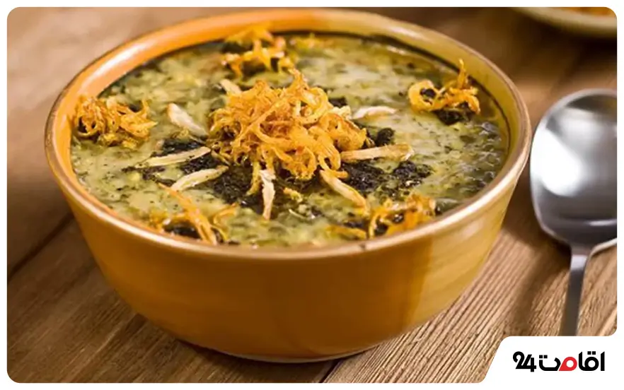 خوشمزهترین غذاهای محلی پل دختر را بشناسید 5 آش ترخینه