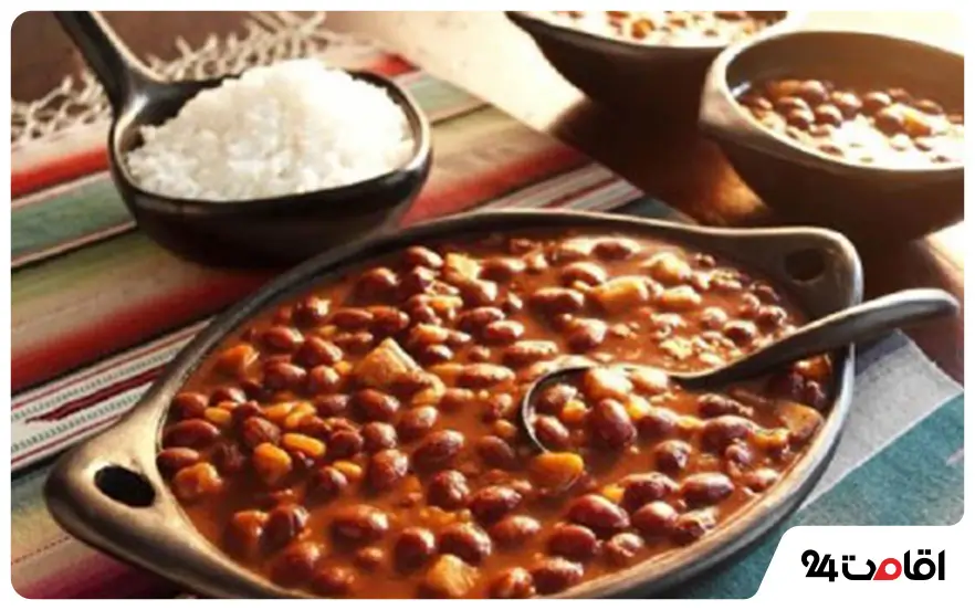 معرفی غذاهای محلی ساوجبلاغ 6 خوراک لوبیا پیله