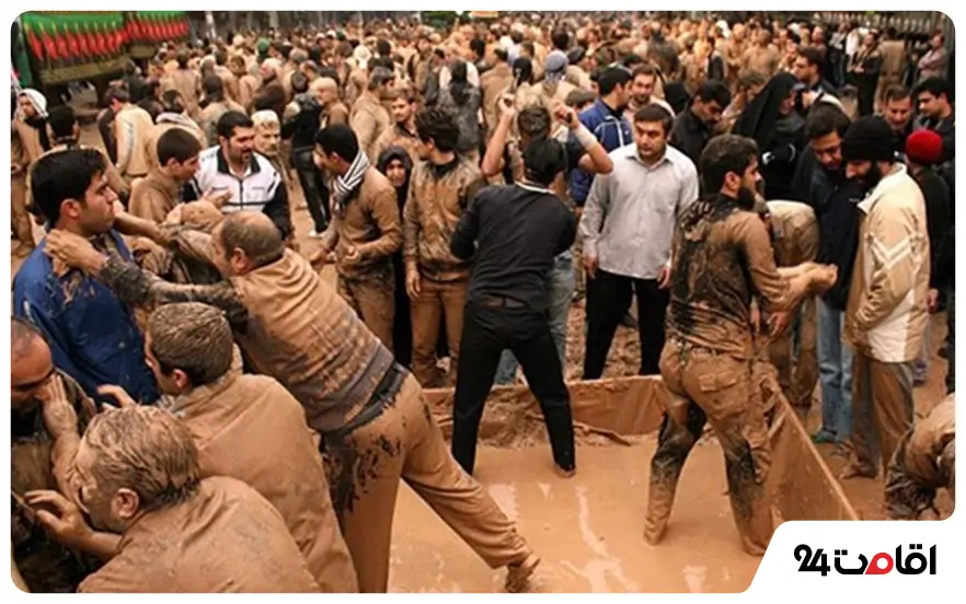 آشنایی با آیین های محلی پل دختر 4 آیین گل مالی در پل دختر