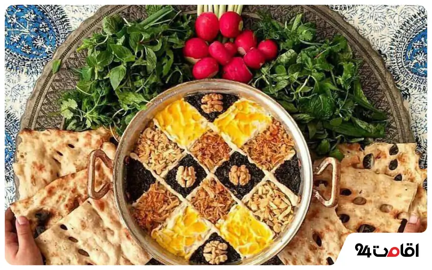 معرفی غذاهای محلی ساوجبلاغ 4 کشک و بادمجان