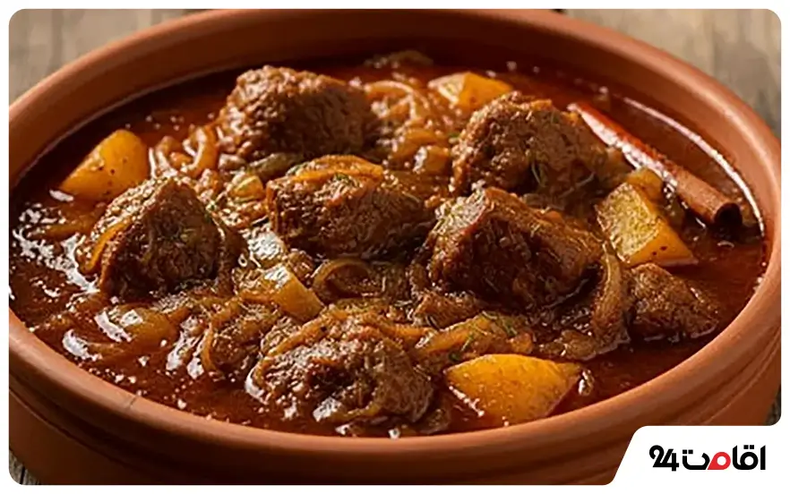 غذاهای محلی کوهدشت که عطر و طعمی جذاب دارند 6 خورشت قلیه