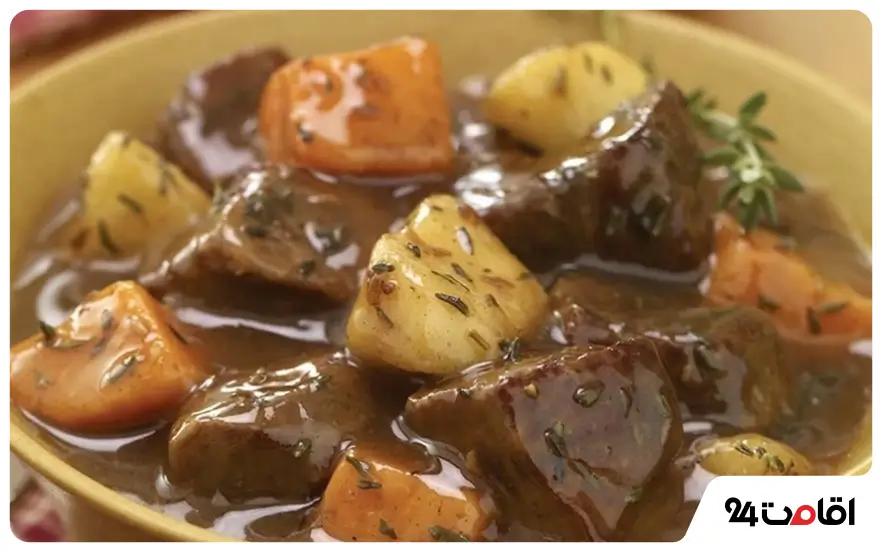 غذاهای محلی کوهدشت که عطر و طعمی جذاب دارند 3 خورشت سیب