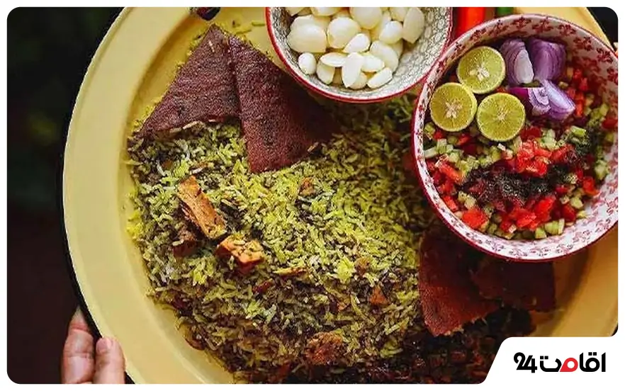 سبزی‌پلو دامغانی