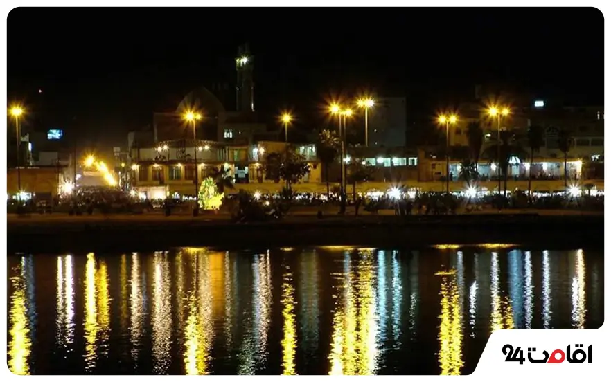 دیدنی های بندرعباس در شب