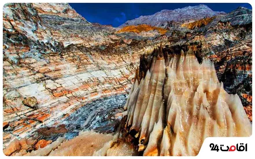 گنبد نمکی پل بندرعباس تصویر طبیعی