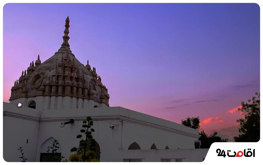 تصویر معبد هندوها در بندرعباس غروب زیبا