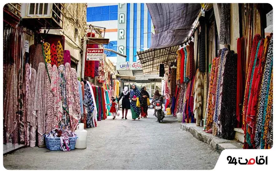 عکس داخل بازار سنتی بندرعباس