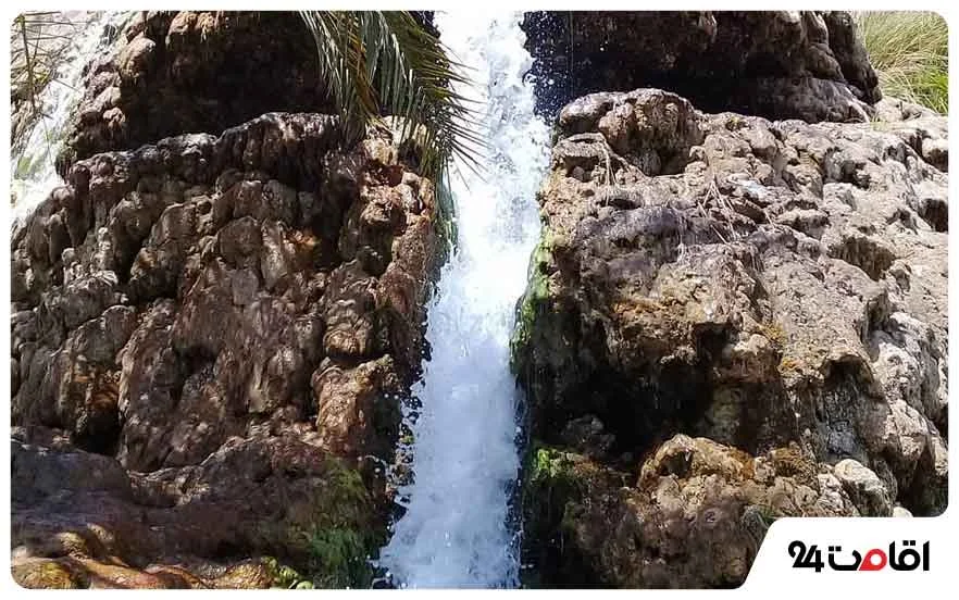 آبشار خروشان و جذاب تزرج در بندرعباس