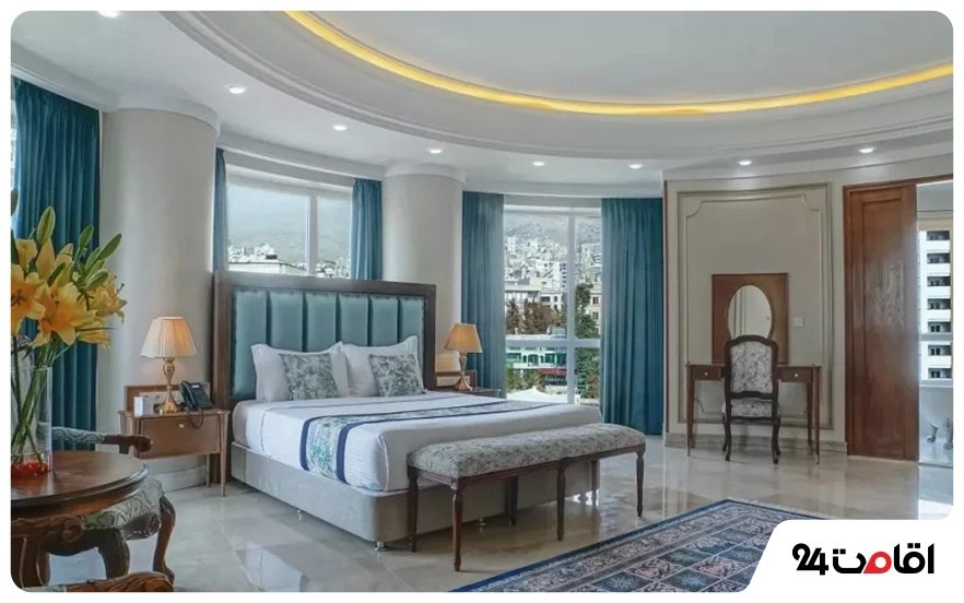 چیدمان مینیمال هتل ویستریا تهران