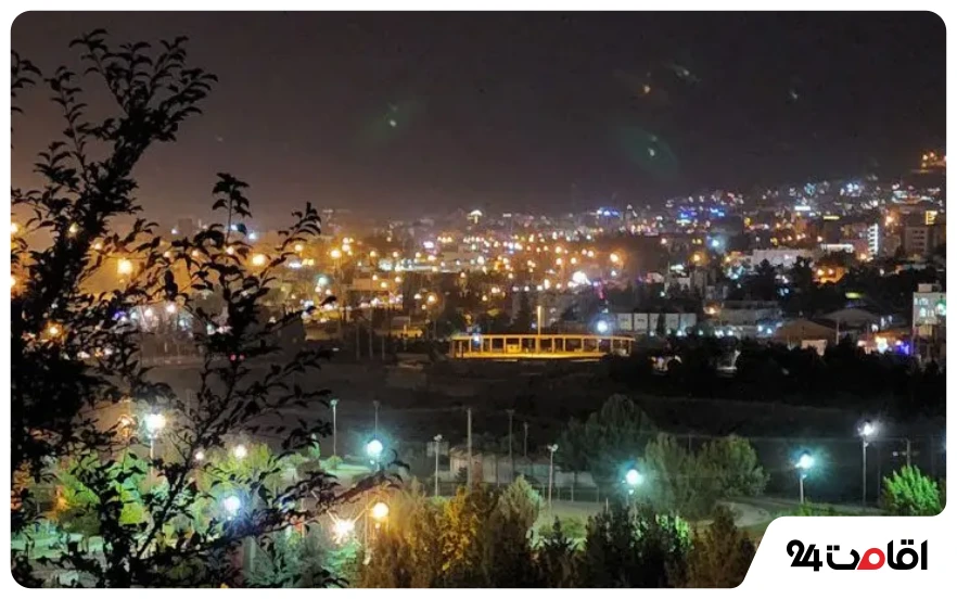 زیبایی های شهر یاسوج در شب