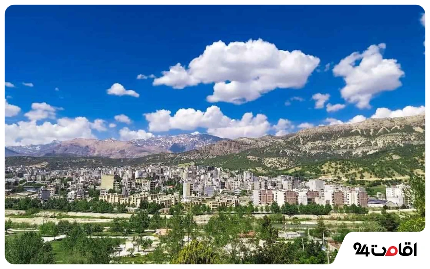 عکس نمای شهر یاسوج