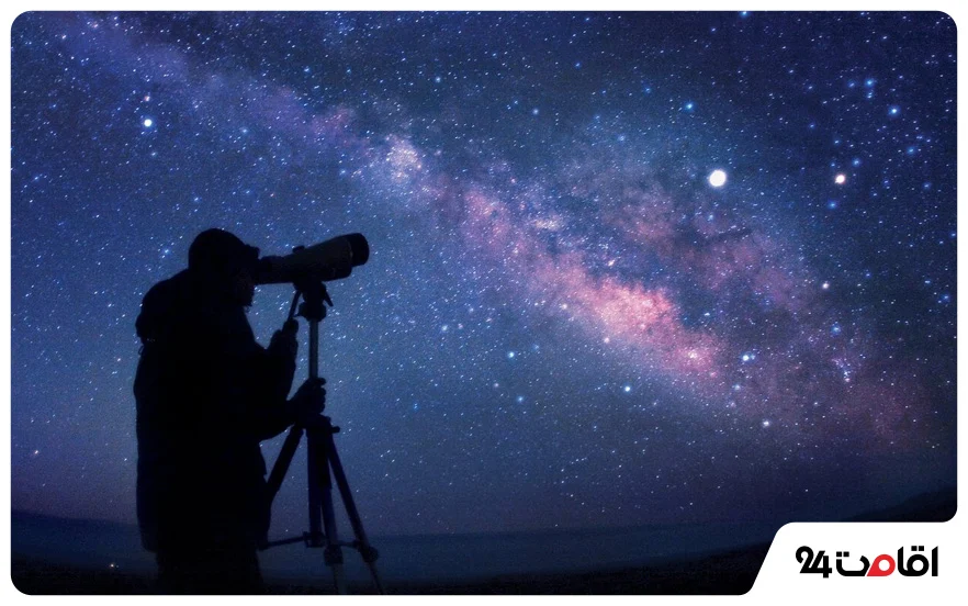 رصد ستارگان در کویر دامغان