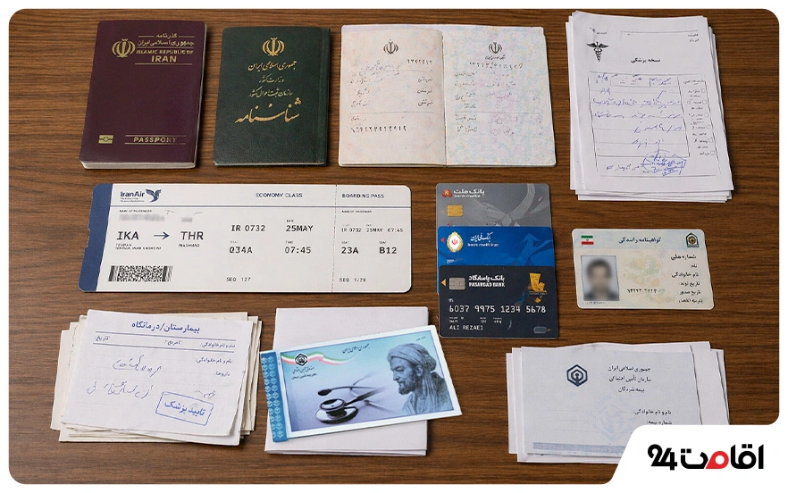 مدارک برای سفر بحرانی
