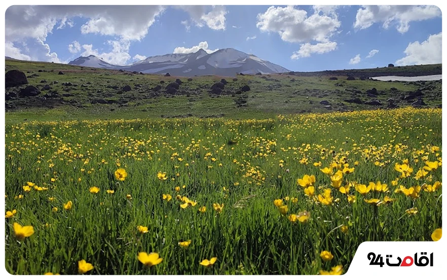 طبیعت زیبای روستای آلوارس از جاهای دیدنی سرعین