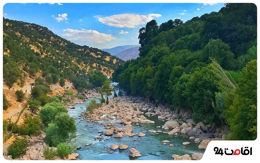 رود سزار؛ یکی از جاذبه های گردشگری لرستان با زیبایی خیره‌کننده