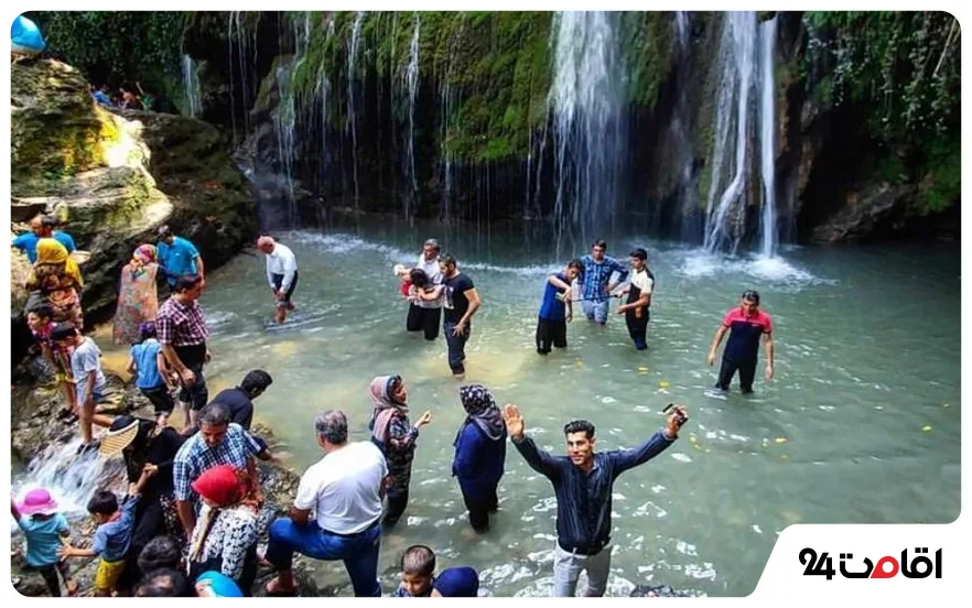 تفریحات آبشار کبودوال