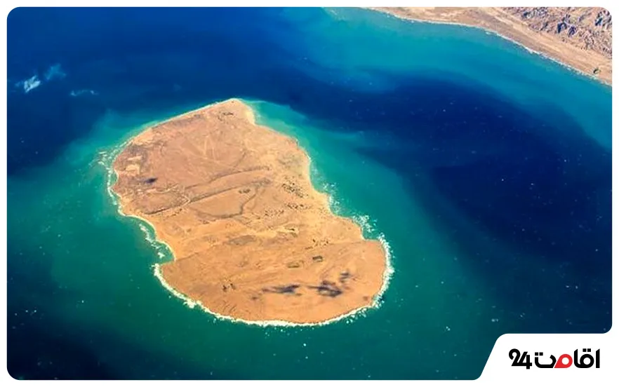 جزیره هندورابی واقع در ۳۸ کیلومتری کیش