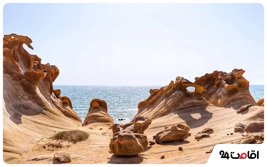 ساحل مکسر هرمزگان در بندر لنگه