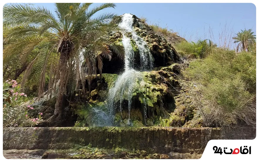 آبشار تزرج؛ یکی از جاهای دیدنی هرمزگان در حاجی‌آباد