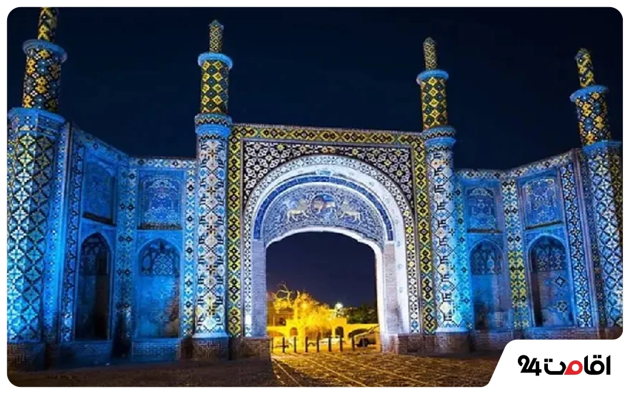 جاهای دیدنی قزوین در شب