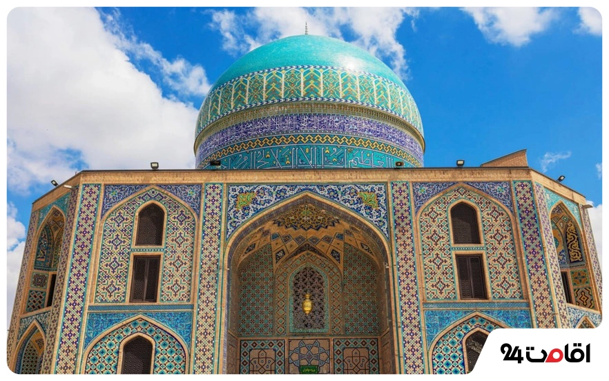 خواجه ربیع کیست؟ معرفی آرامگاه خواجه ربیع مشهد 3 کاشی کاری های بیرونی آرامگاه خواجه ربیع