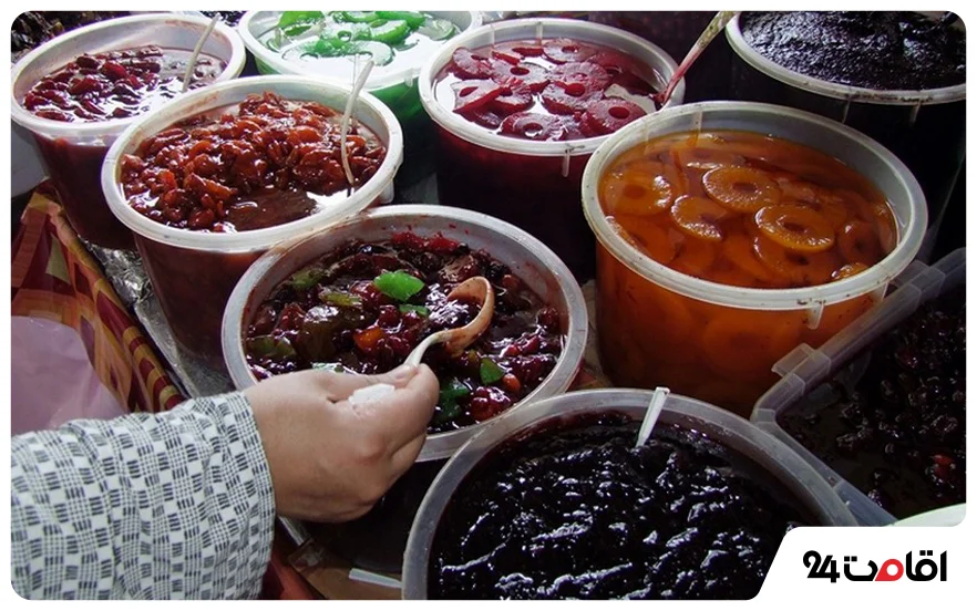 ترشیجات و لواشک؛ هوس‌انگیزترین سوغات شمالی