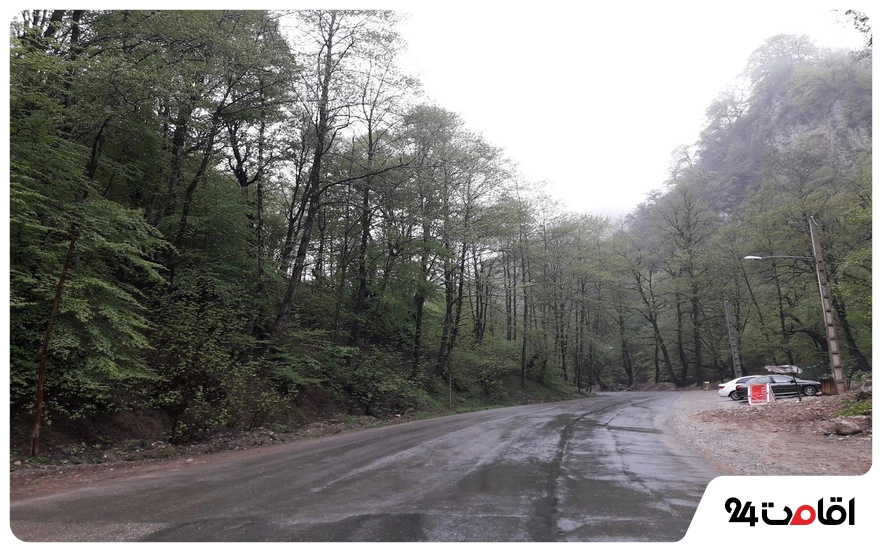مسیر دسترسی به پارک ناهارخوران