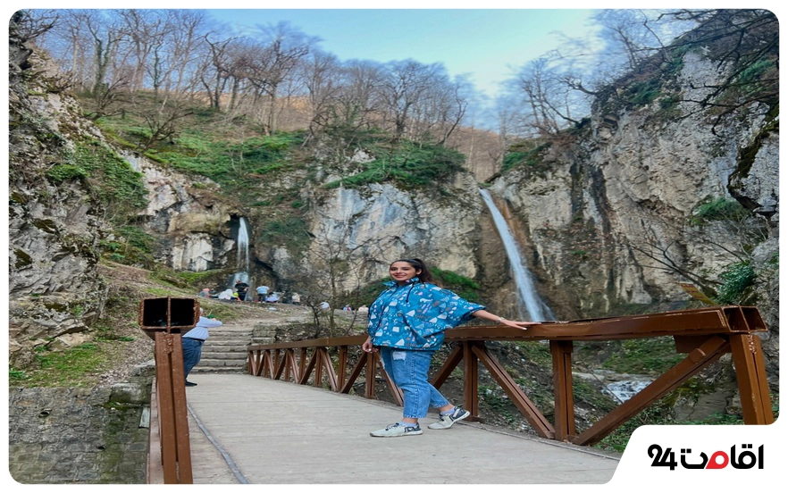 آبشارهای دوقلو روستای زیارت