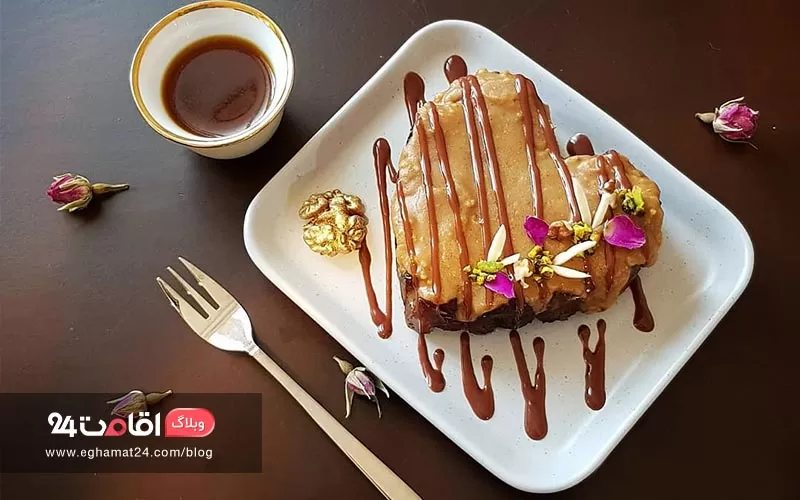 ظرف حلوا و چایی از غذاهای بوشهر