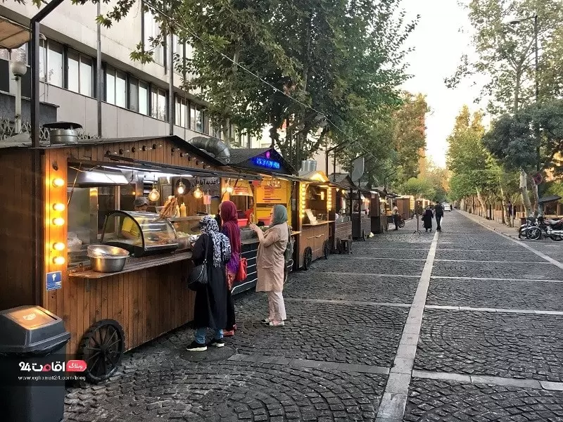 خیابان 30 تیر از بهترین خیابان های تهران با غذاهای خیابانی