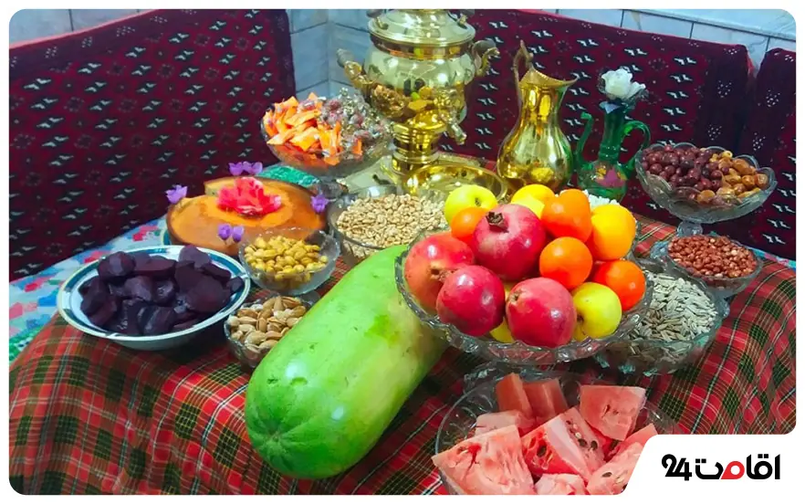 آشنایی با آیین های محلی پل دختر 2 شب یلدا در پل دختر