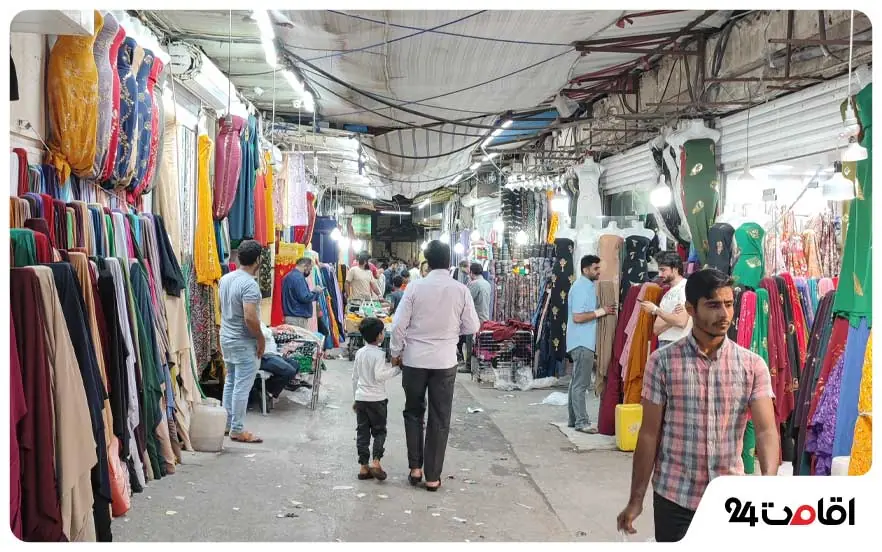 عکس بازار اوزی‌ها و لاری‌های بندرعباس