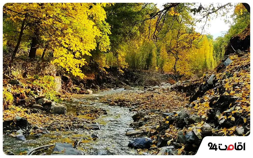 جاهای دیدنی ساوجبلاغ در پاییز