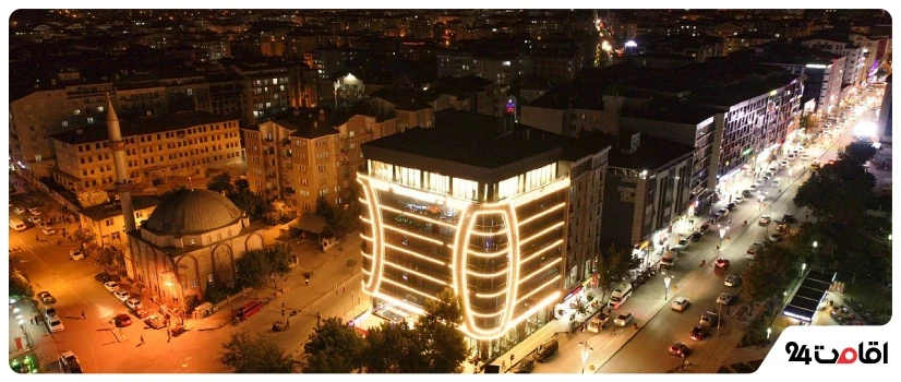 نمای هوایی از هتل‌های شهر وان؛ تنوع اقامت‌گاه‌ها در دل شهری آرام 