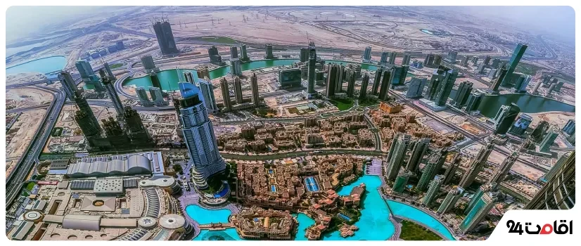 نمایی از شهر دبی که یکی از مقاصد محبوب ایرانیان است