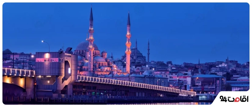 نمای دیدنی از شهر استانبول با معماری تاریخی و چشمانداز بسفر؛ مقصد جذاب تور استانبول از اصفهان