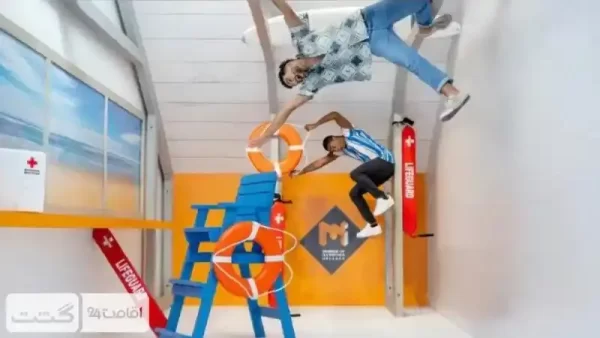 نمایی از اتاق دنیای وارونه (Rotated Room) در موزه ایلوژن دبی