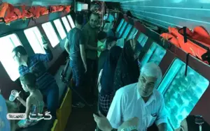 کشتی آکواریومی کیش