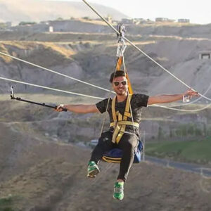 تصویری از زیپ لاین چالیدره