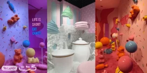 نمایی از بخش های مختلف و متنوع موزه آبنبات دبی