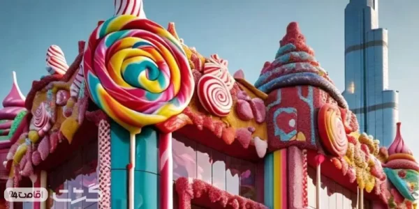 نمایی از ورودی موزه آبنبات دبی