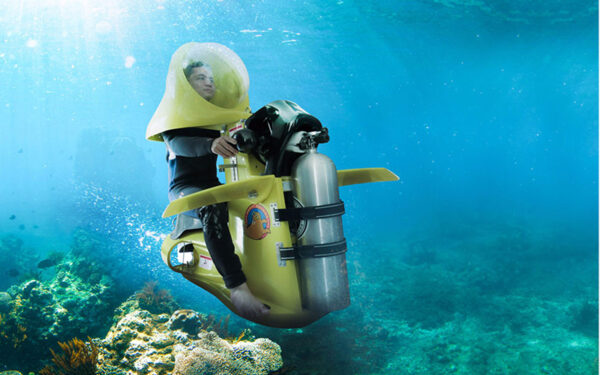 تصویری از بلیط اسکوتر زیر دریایی کیش